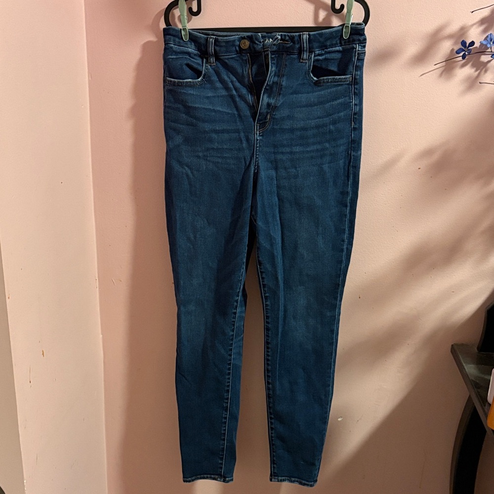 American Eagle Outfitters Dark Blue Skinny Jeans